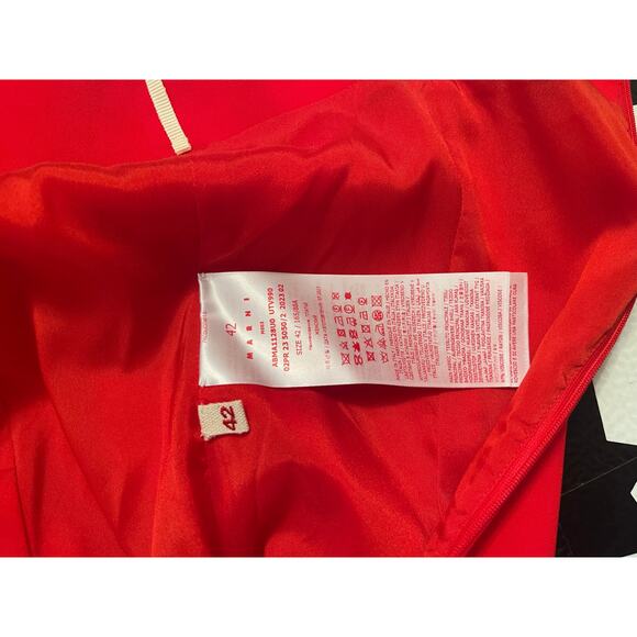 Marni Fluted Cady Midi Dress, NWT, Size: 42 - Picture 5 of 8